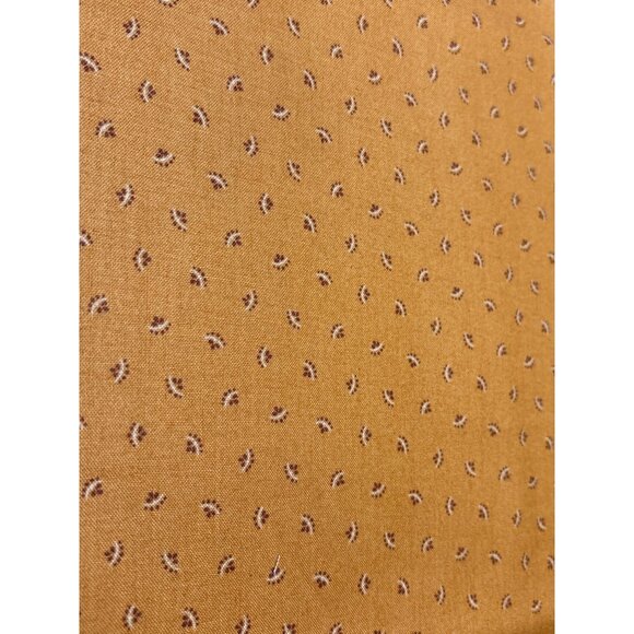 Andover Fabrics Kathy Hall Mustard Tiny Paisley Pattern Cotton Fabric 16" x 44" - Picture 1 of 5